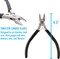 The Beadsmith Chain Nose Pliers – Extra Fine Tips – PVC Grip Handle with Double Leaf Springs – Jewelry Making Tool for Creating Bracelets, Earrings and Necklaces